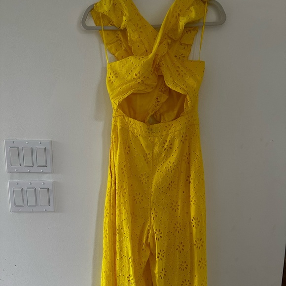 Alice McCall Yellow Daisy Limonada Eyelet Jumpsuit US 2 - Picture 3 of 9